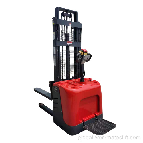 China Full Electric Pallet Stacker Lift Height Forklift Supplier